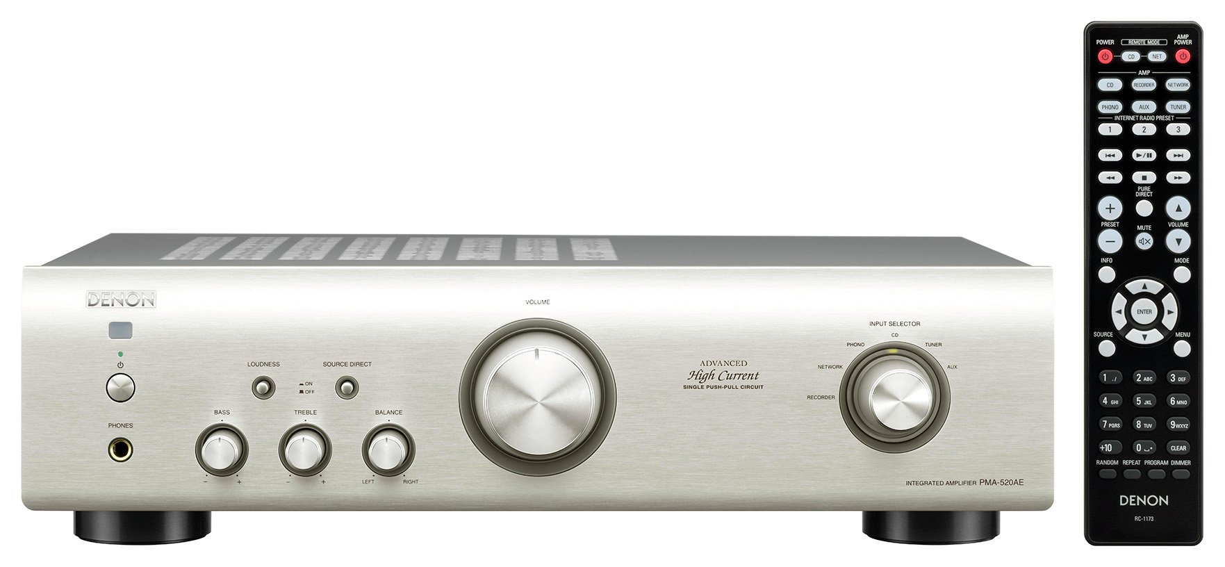 Denon Integrated Amplifier 520 - Silver