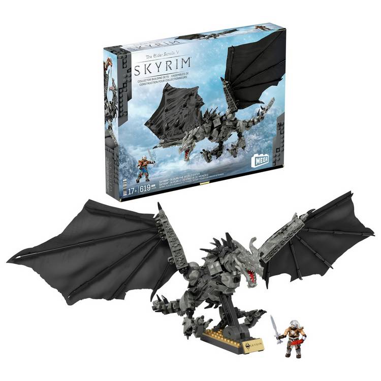 Skyrim Alduin the World Waster Building Kit & Action Figure  0