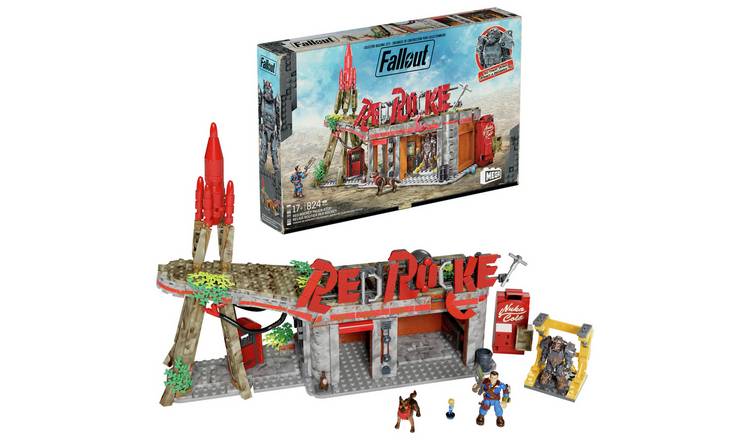 MEGA Fallout Red Rocket Building Toy Kit & 2 Action Figures