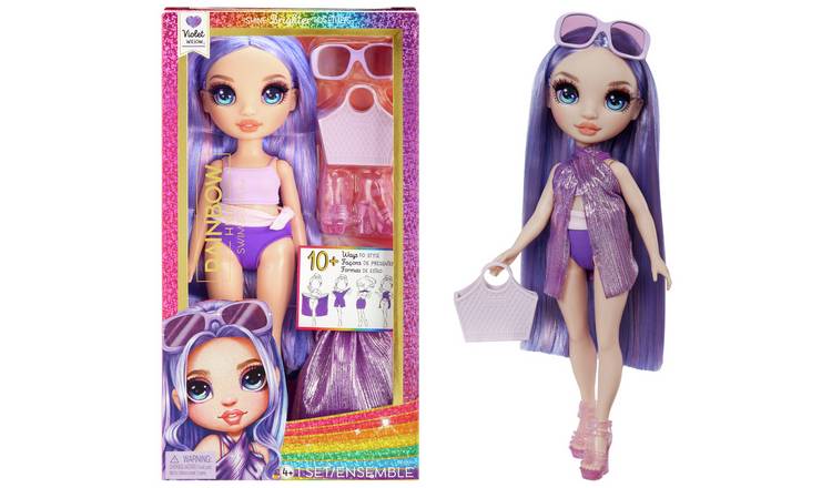 Buy Rainbow High Swim Style Doll Violet Purple 27cm Dolls Argos