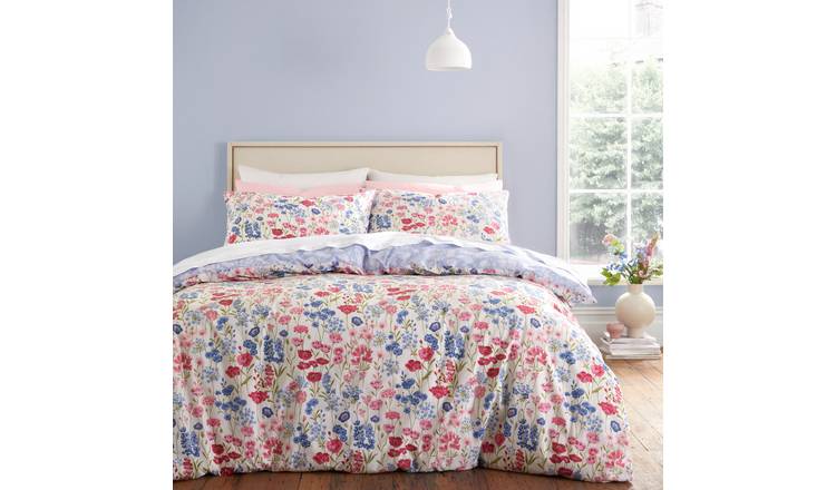 Bianca Cotton 200TC Olivia Floral Pink Bedding Set-Superking