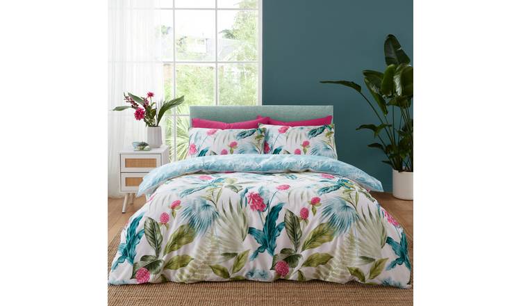 Catherine Lansfield Aruba Tropical Floral Bedding Set - King