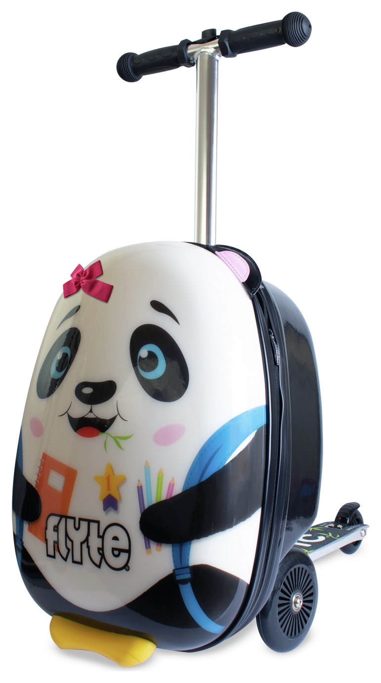 Flyte Penni The Panda Folding Tri Scooter Suitcase - White