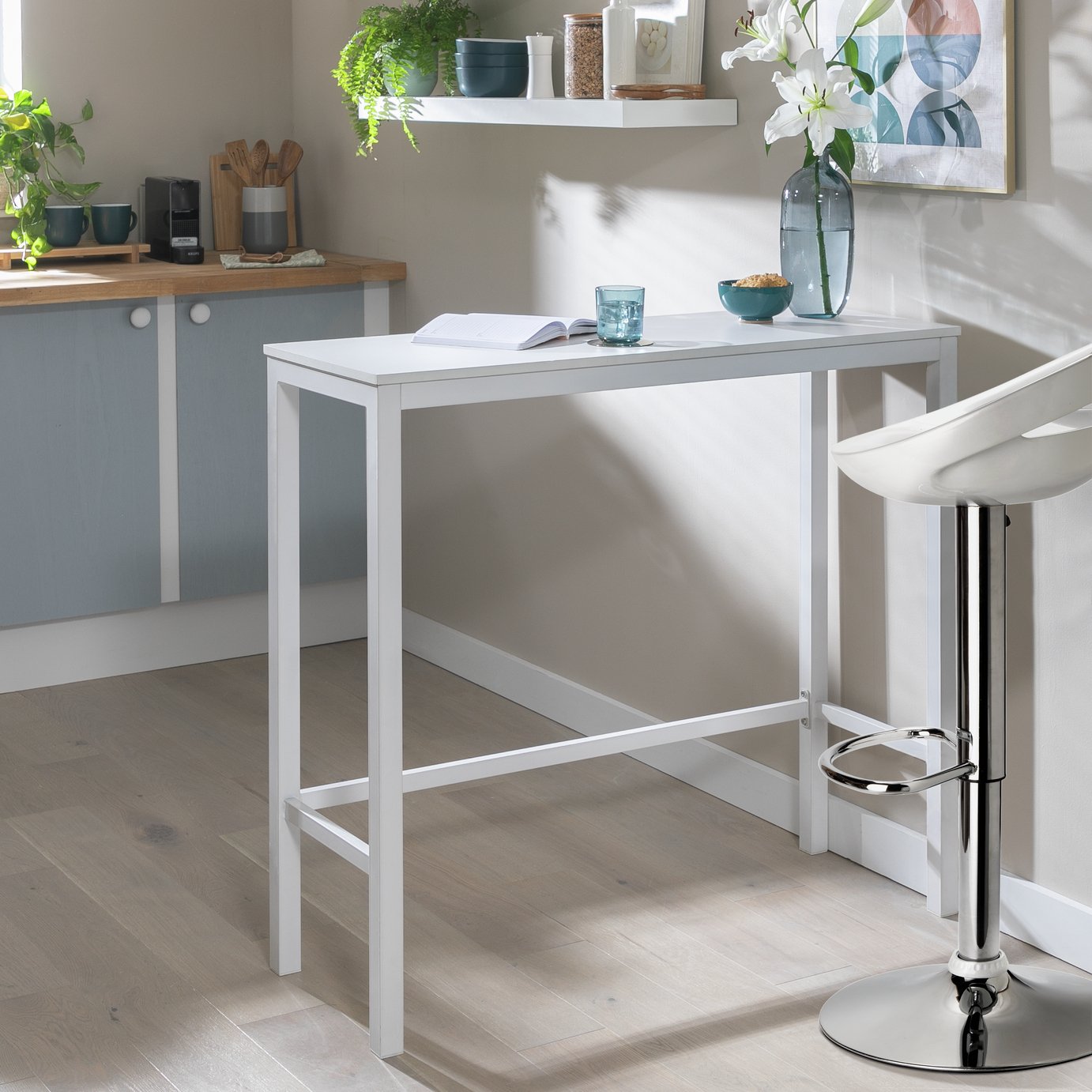 Argos Home Toby 2 Seater Bar Table - White