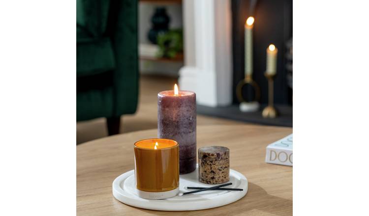 Habitat Small Ceramic Candle - Geranium & Basil