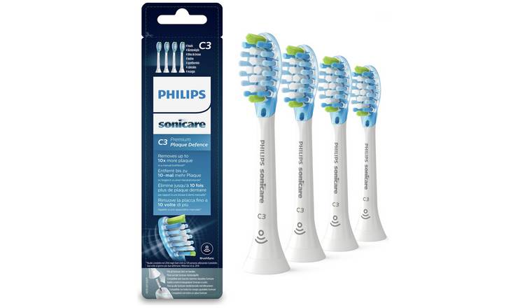 Philips Sonicare Premium Plaque Brush Heads White 4 Pack