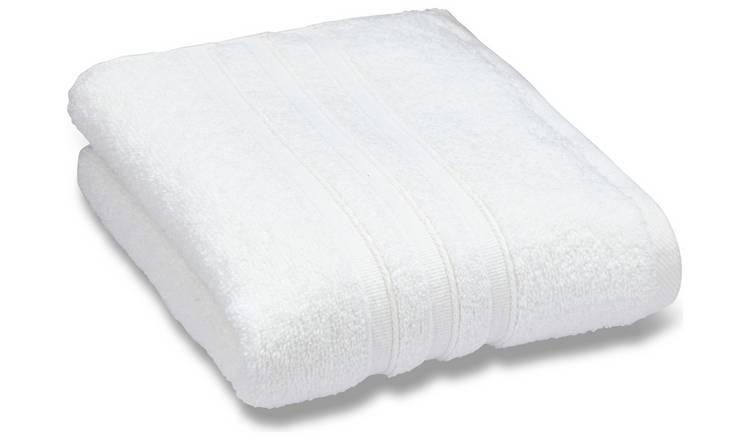 Catherine Lansfield Zero Twist Plain Bath Sheet-Bright White