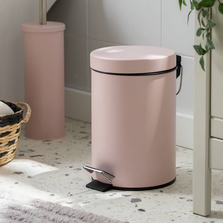 Argos Home 3 Litre Bathroom Pedal Bin - Pink 0