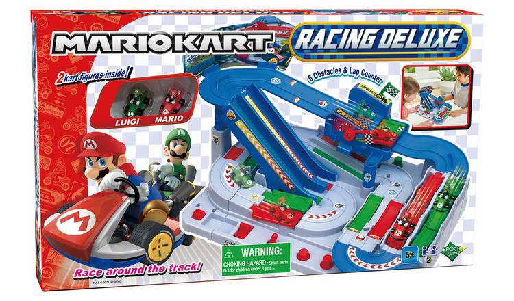 Circuit Deluxe Mario Kart - Hot Wheels - 1,5m - Booster motorisé