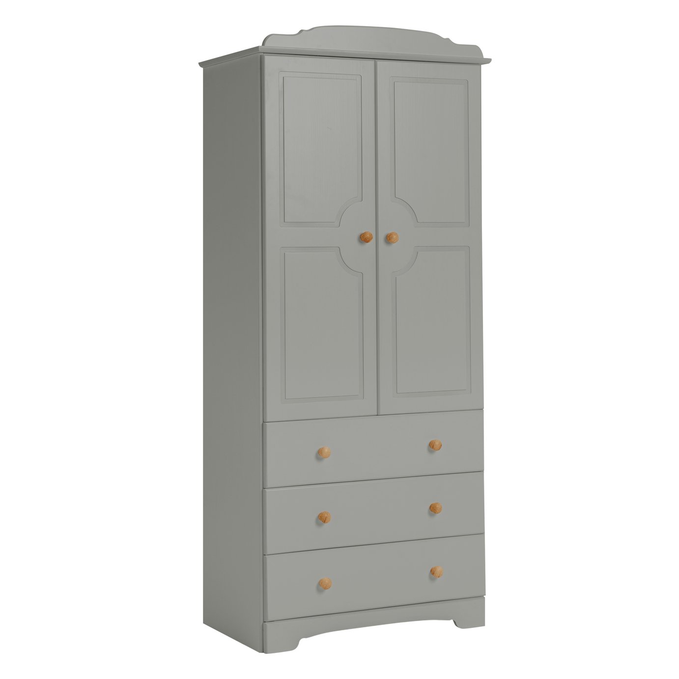 Argos Home Nordic 2 Door 3 Drawer Wardrobe - Grey