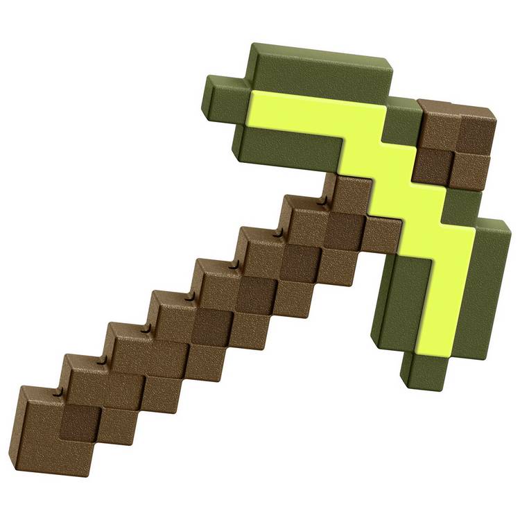 Minecraft Role-Play Toy Collection Pixelated pickaxe  0