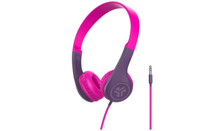 JLab JBuddies Pop Kids Wired On Ear Headphones - Pink