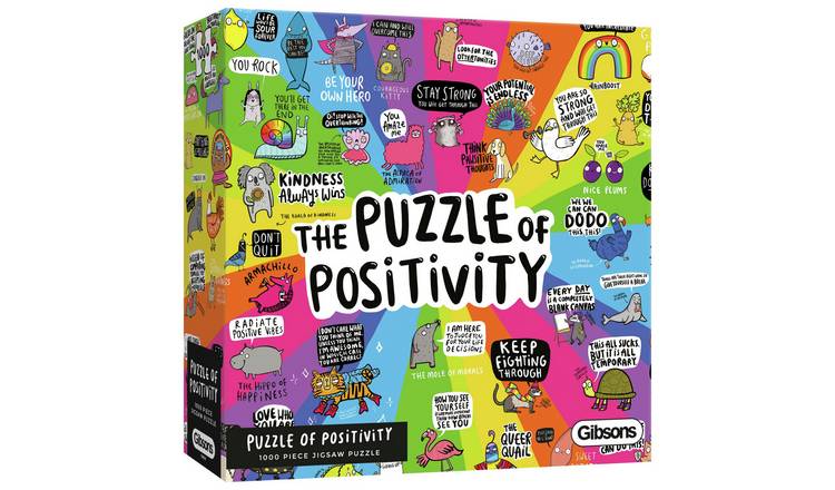 Puzzle of Positivity 1000 Pieces Jigsaw Puzzle