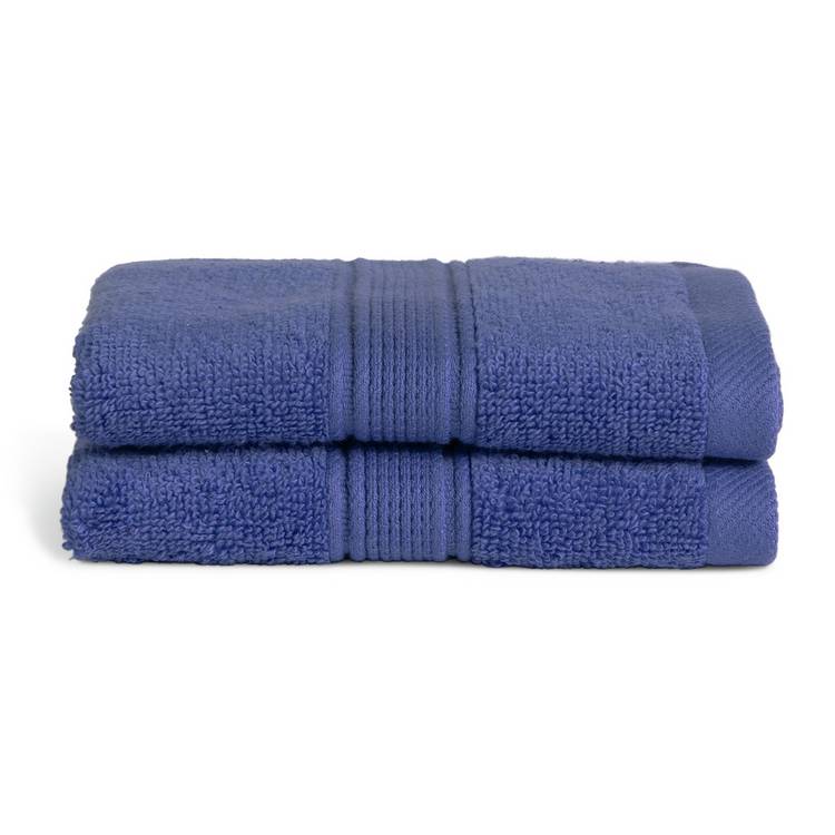 Habitat Supersoft 2 Pack Face Cloth - Cobalt 0