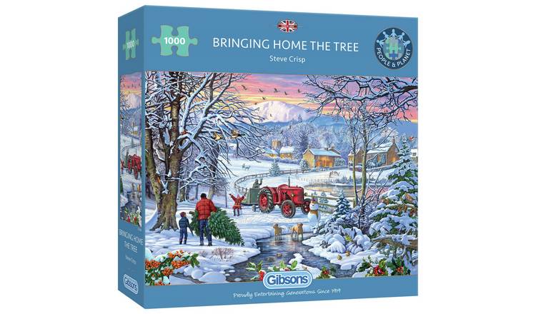 Bringing Home The Tree 1000 Pieces Puzzle