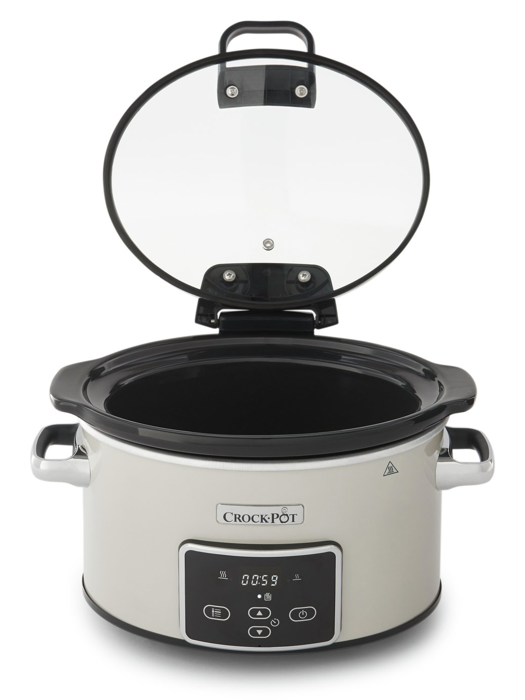 Crockpot 3.5L Digital Slow Cooker with Hinged Lid - Cream