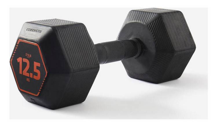 Decathlon HEX Dumbell - 1 x 12.5kg 
