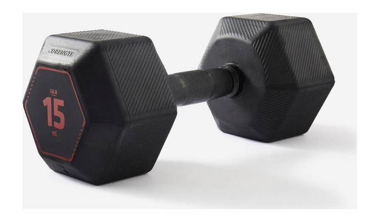 Decathlon HEX Dumbell - 15kg