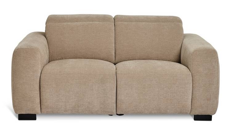 Habitat Reggie Fabric 3 Seater Recliner Sofa - Beige