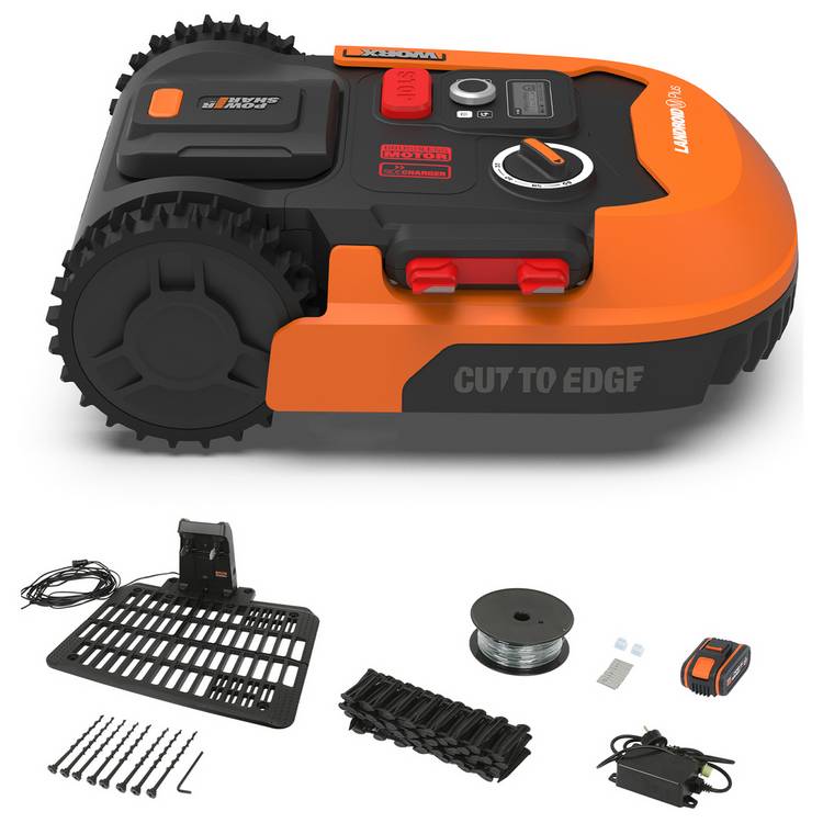 Worx 18cm Cordless Robotic Lawnmower - 36W 0