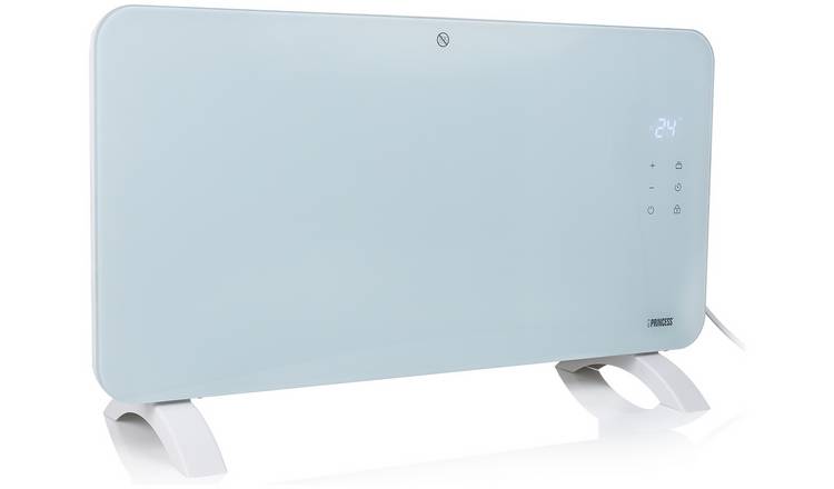 Princess 1.5kW Smart Glass Panel Heater - White
