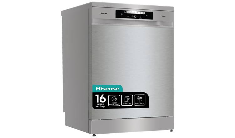 Hisense HS643D60XUK Full Size Dishwasher – S/Steel