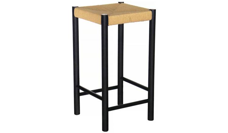 Habitat Hanna Oak Counter Stool - Black