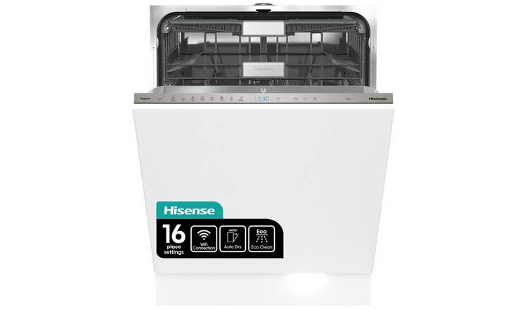 Hisense HV673C61UK Full Size Integrated Dishwasher - White