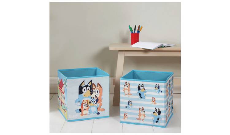 Kaikoo Bluey Pack of 2 Storage Boxes - Blue