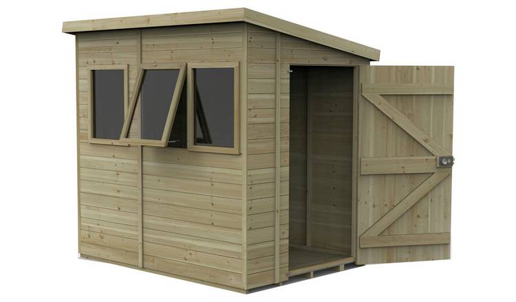 Forest Timberdale 3 Windows Pent Shed - 7 x 5ft