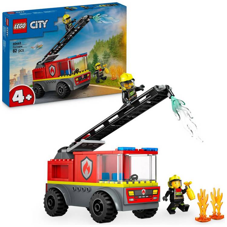 LEGO City Fire Engine with Ladder, Firefighter Toy 60463 0