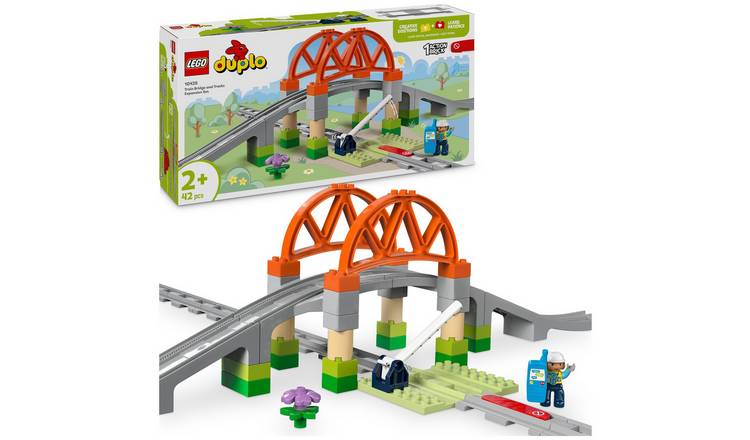 LEGO DUPLO Train Bridge and Tracks Expansion Set Toy 10426