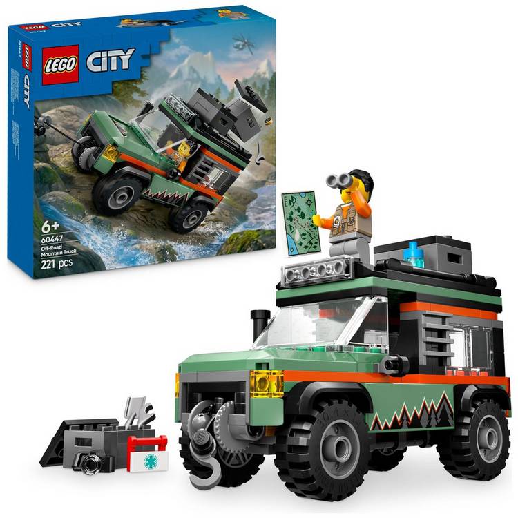LEGO City Off-Road 4x4 Mountain Truck, Toy Vehicle Set 60447 0