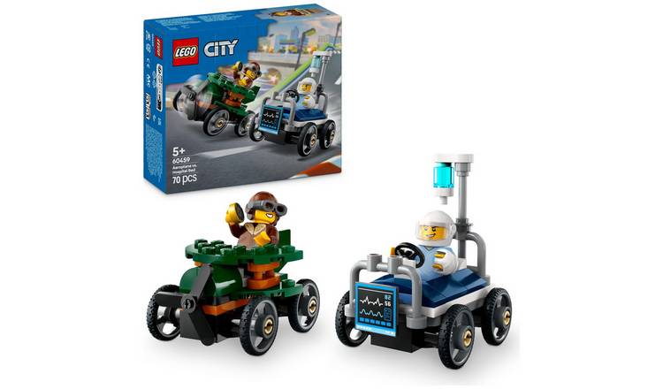 LEGO City Aeroplane vs. Hospital Bed Race Car Pack 60459