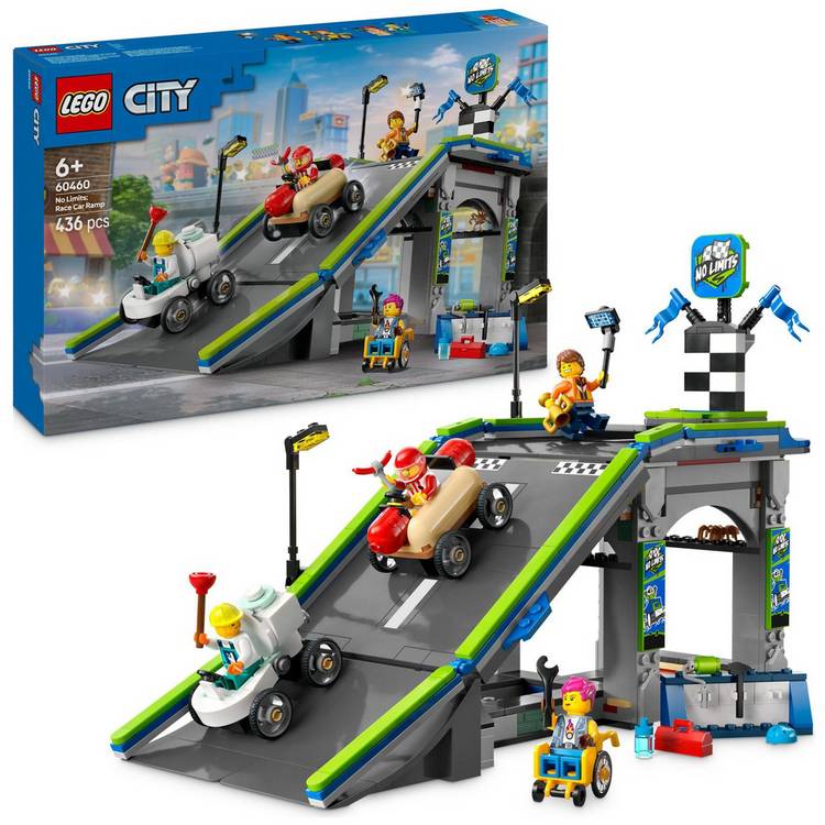 LEGO City No Limits: Race Car Ramp Track Toy Playset 60460 0