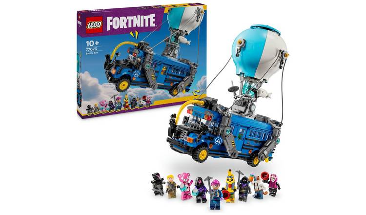 LEGO Fortnite Battle Bus Toy Set with 9 Characters 77073