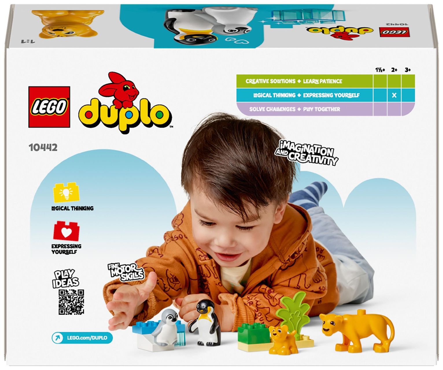Buy LEGO DUPLO Wild Animal Families: Penguins & Lions Set 10442