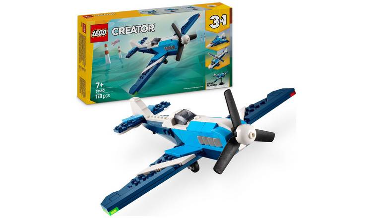 LEGO Creator 3in1 Aircraft: Race Plane Toy for Kids 31160