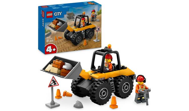 LEGO City Yellow Construction Wheel Loader Vehicle Toy 60450