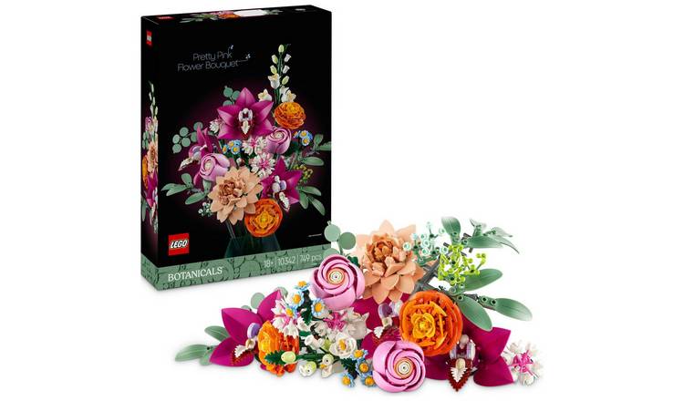 LEGO Botanicals Pretty Pink Flower Bouquet Decor Set 10342