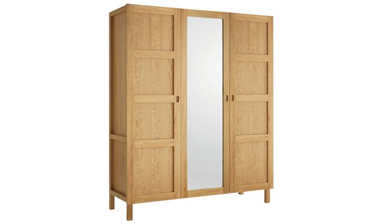 Habitat Radius 3 Door Wardrobe - Oak