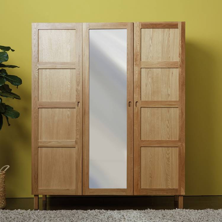 Habitat Radius 3 Door Wardrobe - Oak 0