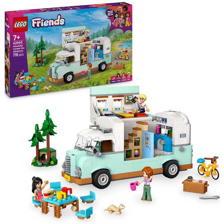 LEGO Friends Friendship Camper Van Adventure Toy Set 42663 0