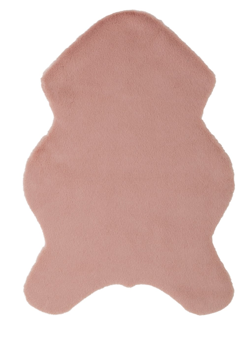 Habitat Super Soft Faux Fur Shaggy Rug - Blush - 60x90cm