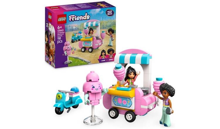 LEGO Friends Candyfloss Stand and Scooter Food Toy Set 42643