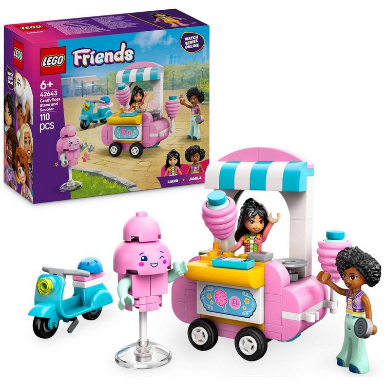 LEGO Friends Candyfloss Stand and Scooter Food Toy Set 42643 0
