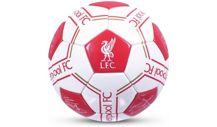 Liverpool FC - coffret cadeau - football avec autographes - bouteille d'eau  - pompe à
