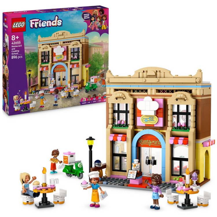 LEGO Friends Restaurant & Cooking School Toy Food Set 42655 0