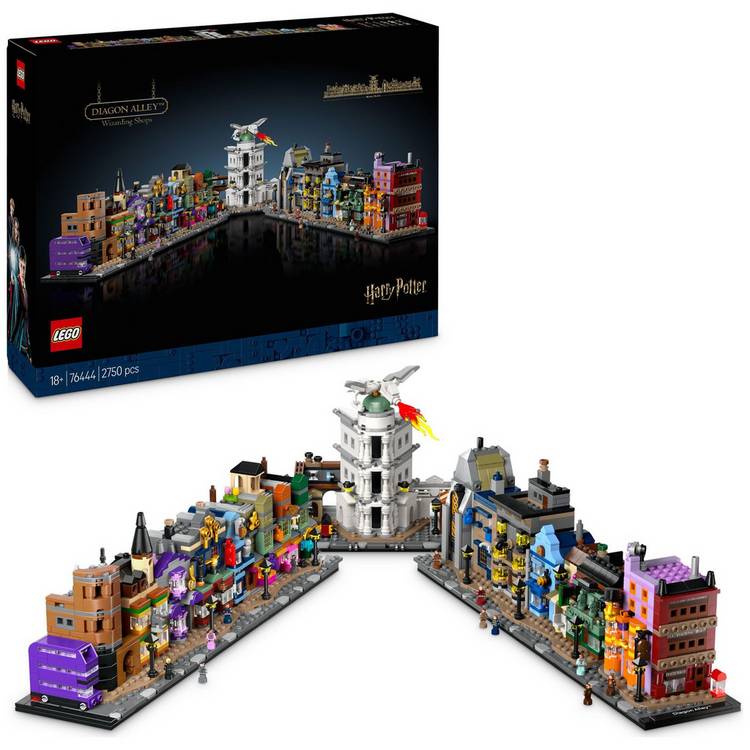 LEGO Harry Potter Diagon Alley Wizarding Shops Set 76444 0