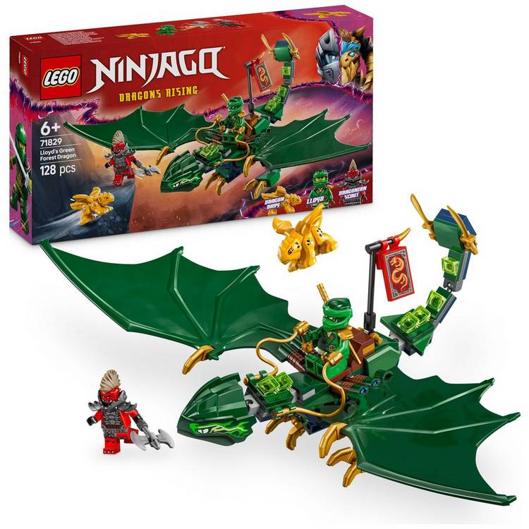 LEGO NINJAGO Lloyd's Green Forest Dragon Toy for Kids 71829 0